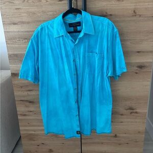 Peter Huntington Blue Button Up Men’s Shirt Size 2xl